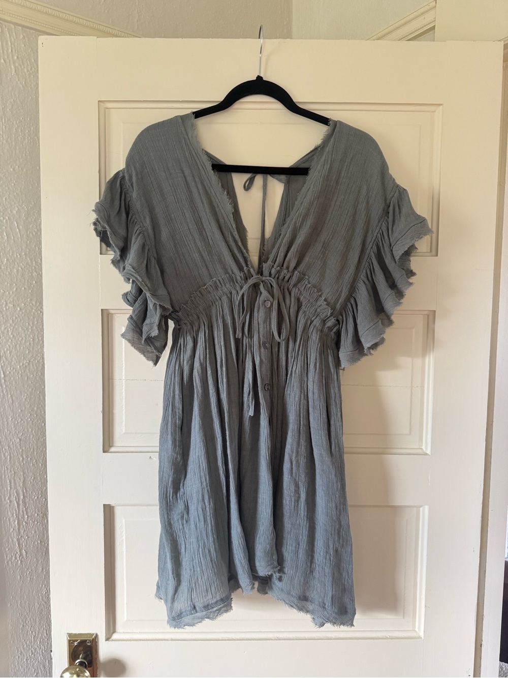 Ruffle Sleeve Boho Dress